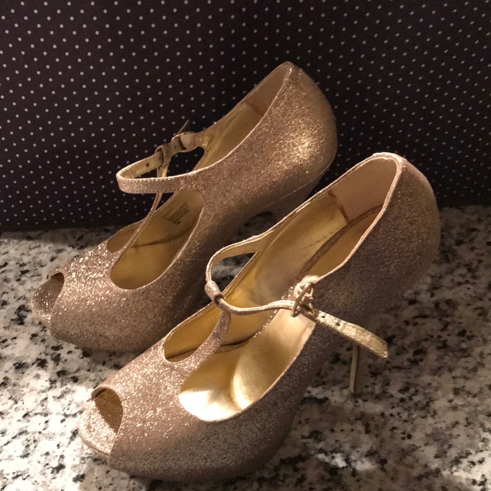 Steve Madden Glitter Heels - Picture 2 of 4